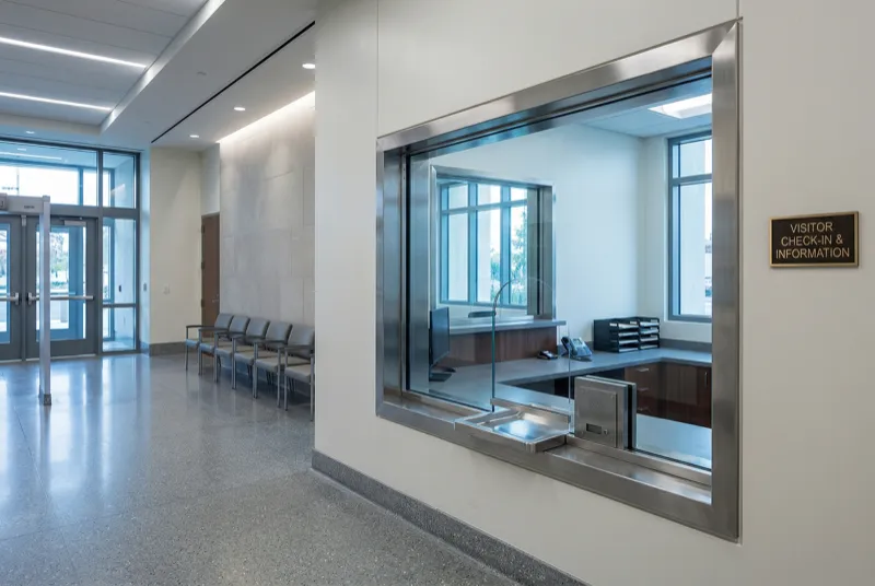Glass Transaction Windows